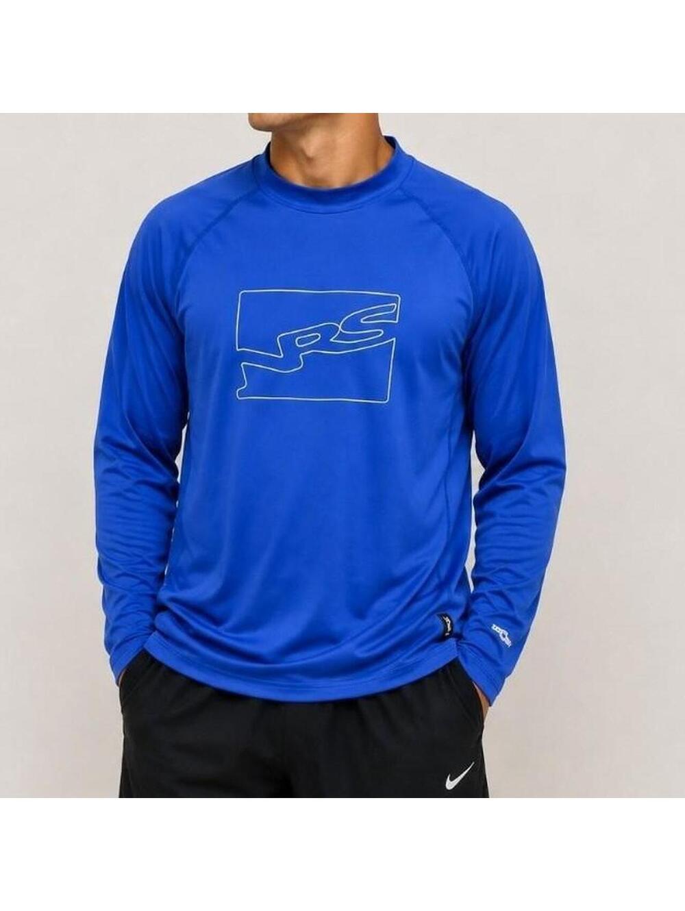 NRS Men’s XXL Blue UPF 50 Long Sleeve Sun Protection Shirt